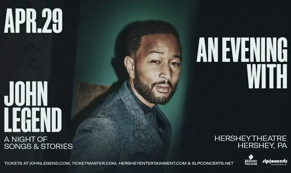 Win John Legend at Hershey Theatre Sweepstakes