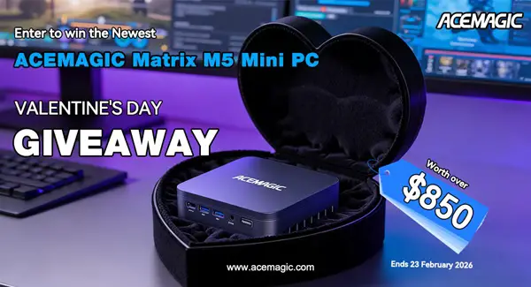 Win ACEMAGIC M5 Mini PC - Valentine Tech Giveaway