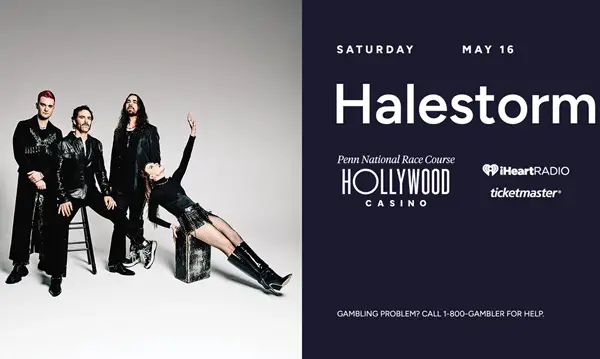 Win Halestorm Tickets at Hollywood Casino Sweepstakes