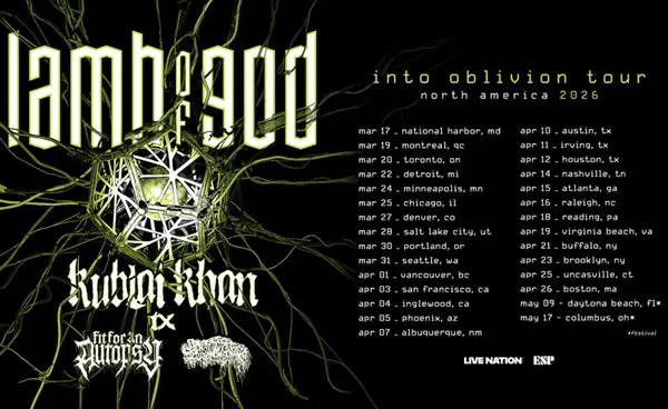 Win Lamb Of God 2026 Tour SiriusXM Sweepstakes