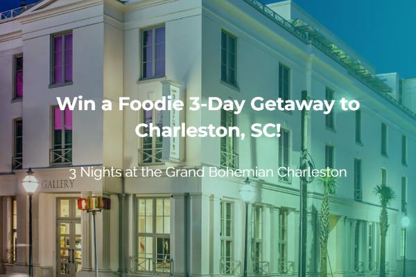 Win Charleston Food Weekend Getaway Sweepstakes