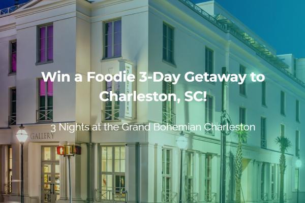 Win Charleston Food Weekend Getaway Sweepstakes
