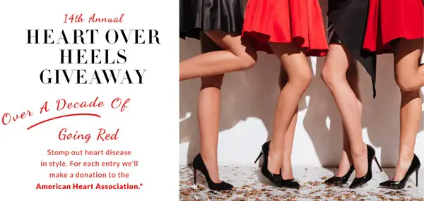Win 14th Annual Heart Over Heels Giveaway