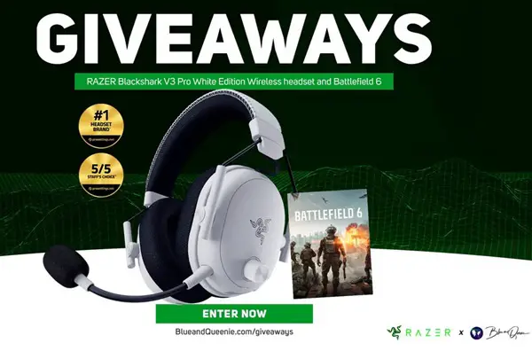 Win Razer Blackshark V3 Pro White Wireless Headset Giveaway