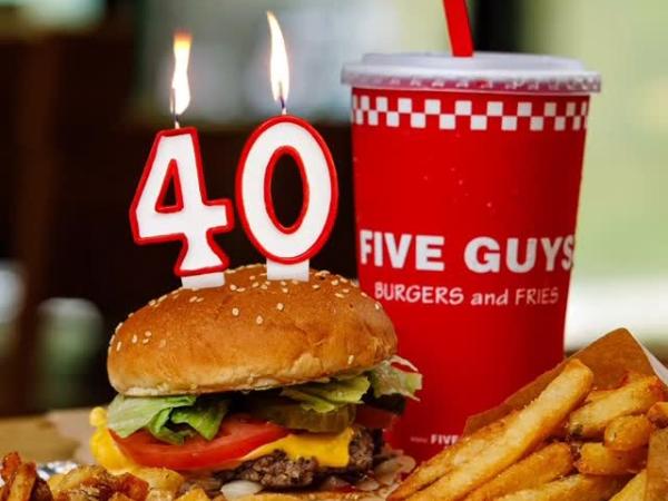 Win The Five Guys “40th Anniversary” Sweepstakes