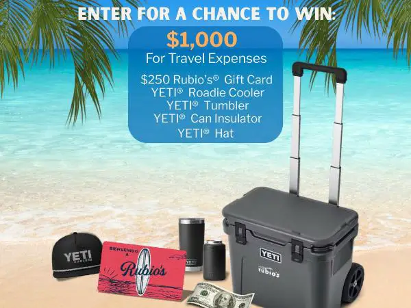 Win The Rubio’s Coastal Grill Rubio’s Rewards Back to Baja Sweepstakes