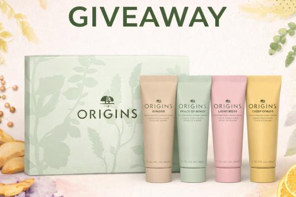 Win Mini Hand Cream Essentials Set Origins Giveaway