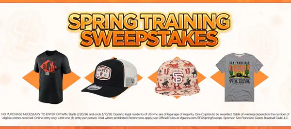 Win The Giants Spring Training Sweepstakes