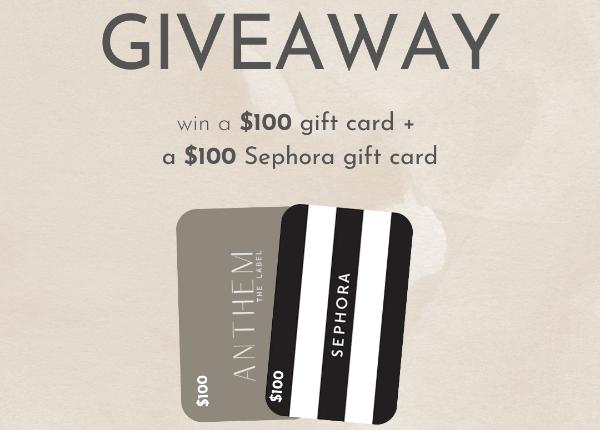 Win ANTHEM the label: Sephora Giveaway
