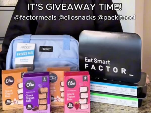 Win Factor Meals: Clio & PackIt Giveaway