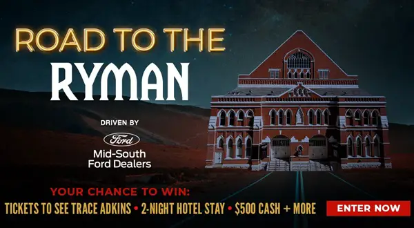 Win Road to the Ryman Sweepstakes