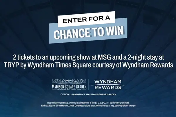 Win an Wyndham Rewards Sweepstakes