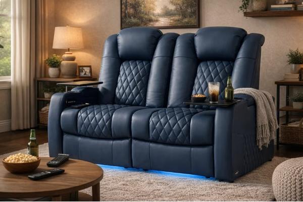 Win comfiroom Blue Theater Loveseat March 2026 Giveaway