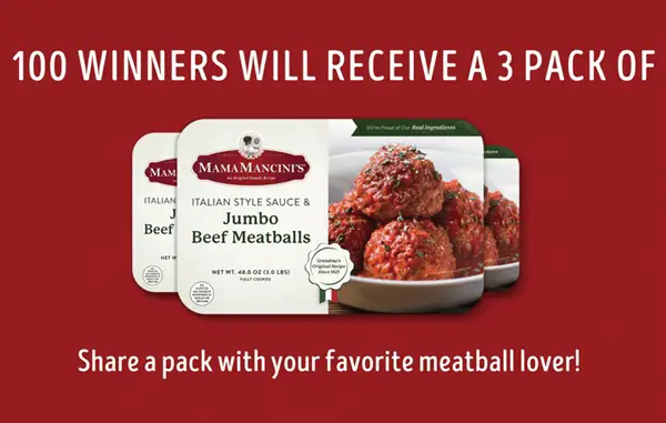 Win Mama Mancini's 2026 National Meatball Day Giveaway