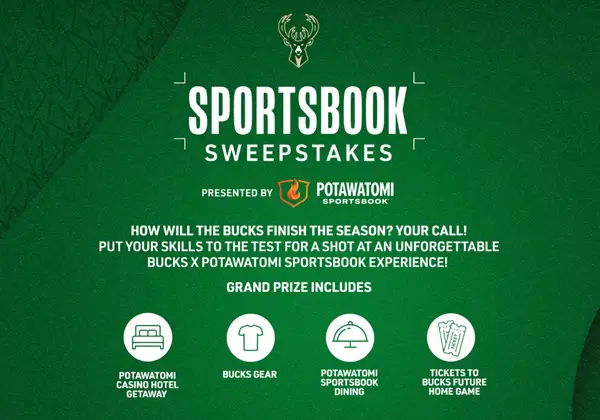 Win The 2026 Bucks x Potawatomi Sportsbook Sweepstakes