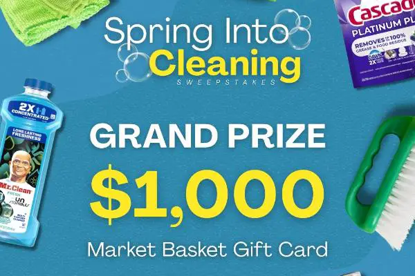 Win Market Basket: Spring Into Cleaning Sweepstakes