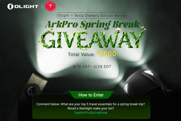 Win The Olight: ArkPro Spring Break Giveaway
