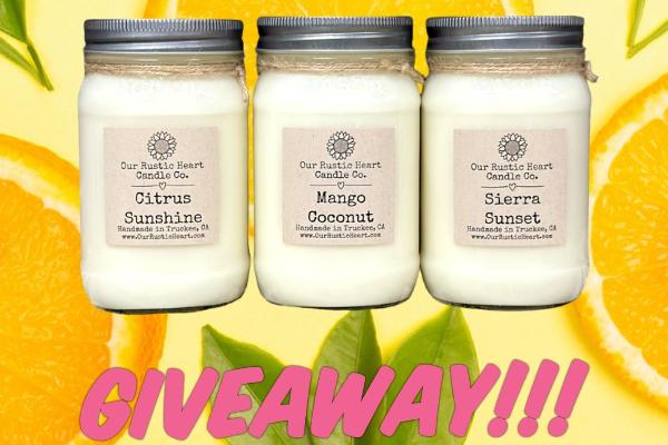 Win The Our Rustic Heart Candle Co: Spring Bundle Giveaway