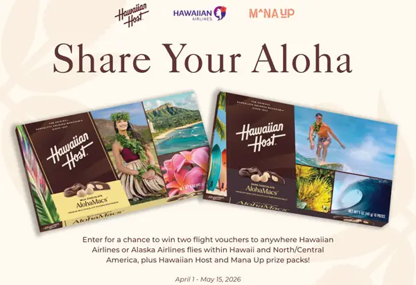 Win Share Your Aloha Sweepstakes