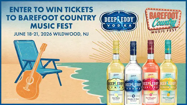 Win The Deep Eddy Vodka x Barefoot Country Mustic Festival National Sweepstakes