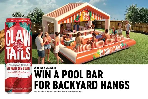 Win The CLAWTAILS™ by White Claw® Inflatable Pool Lounger Sweepstakes