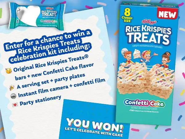 Win Rice Krispies Treats: Confetti Cake Sweepstakes