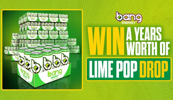 Win The Bang Lime Pop Drop Year Supply Sweepstakes