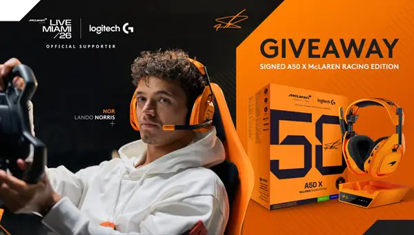 Win A Signed Lando Norris A50 X McLaren Racing Edition Giveaway