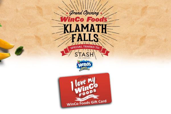 Win An WinCo Foods: Kalmath Falls Grand Opening Sweepstakes