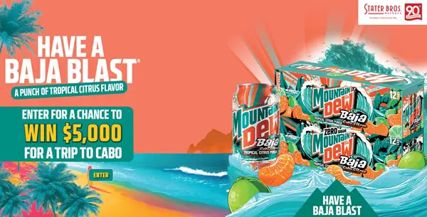 Win 2026 Mountain Dew Baja Cabo Citrus Sweepstakes