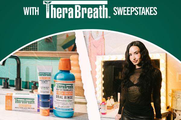 Win TheraBreath: Ready. Fresh. Go...See Demi Lovato with TheraBreath Sweepstakes
