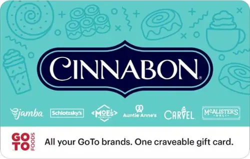 Win A $15 Cinnabon eGift Card Giveaway