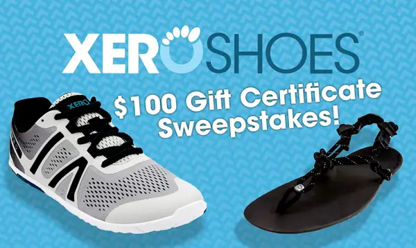 Win The Xero Shoes $100 Gift Certificate Sweepstakes