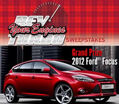 3M Rev Your Engines Turbo Sweepstakes