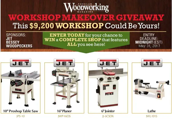 $9000 Workshop Makeover Giveaway