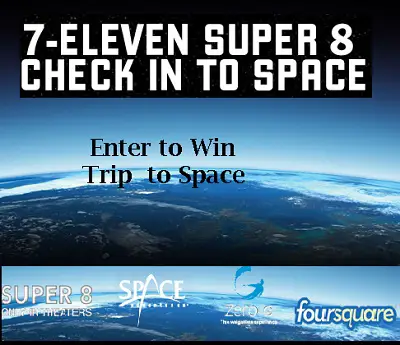 7 Eleven Super 8 Check in Space Sweepstakes