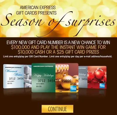 American Express: 2011 Season of Surprises IWG & Sweepstakes