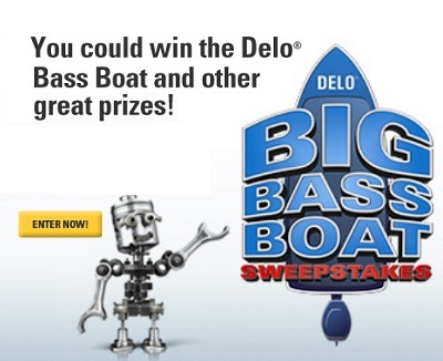 Delo Bass Boat Sweepstakes on Deloperformance.com