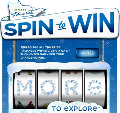 Explore Minnesota: Spin to Win Sweepstakes