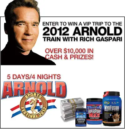 2012 Train With Rich Gaspari Sweepstakes