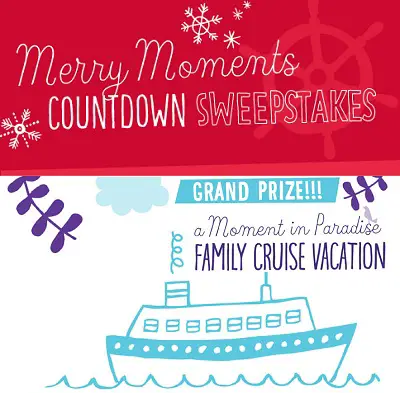 Hallmark offers Merry Moments Countdown Sweepstakes
