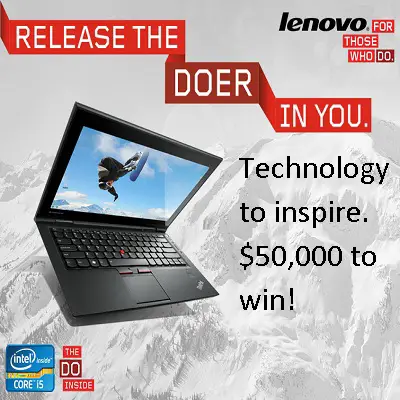 Lenovo $50,000 IWG & Sweepstakes