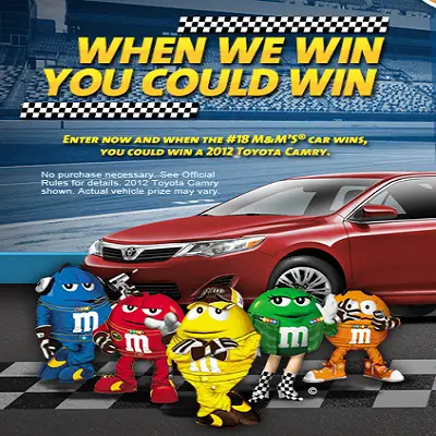 M&M's Car Wins You Could Win Sweepstakes
