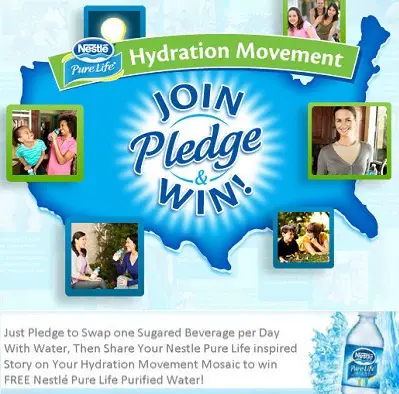 Nestle Pure Life Hydration Movement - Win Drinking water for year