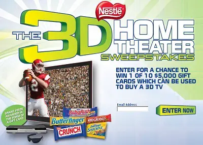 Nestle's 3D Home Theater Sweepstakes