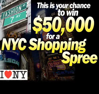 Win $50000 for a Nyc Shopping Spree