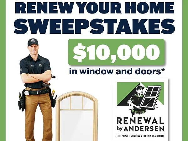 Renew Your Home Sweepstakes: Win $25,000 Toward a Window & Door Upgrade