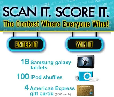 Scan It Score It: The Contest Where everyone Wins!
