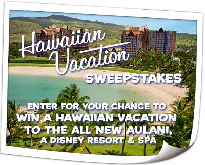 Toy Story Hawaii Sweepstakes