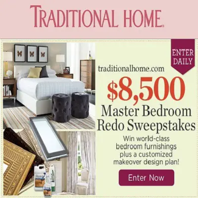 Traditional Home: Master Bedroom Sweepstakes